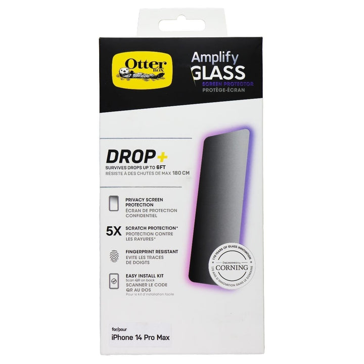 OtterBox Amplify Glass Screen Protector for Apple iPhone 14 Pro Max - Privacy Image 1