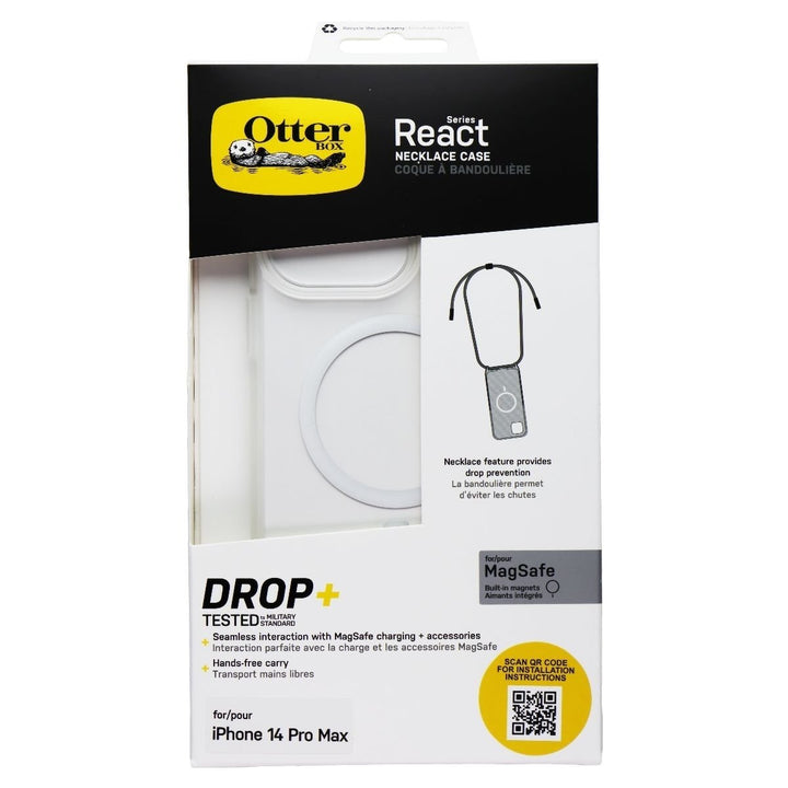 OtterBox React Series Necklace Case for MagSafe for iPhone 14 Pro Max - Clear Image 1