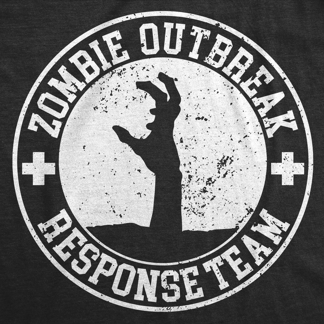 Womens Funny T Shirts Zombie Outbreak Response Team Sarcastic Graphic Tee For Ladies Image 2