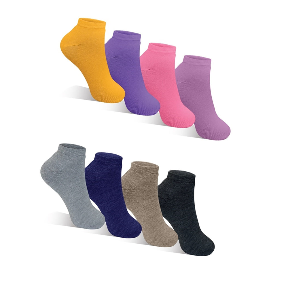 20-Pairs Womens Breathable Fun-Funky Colorful No Show Low Cut Ankle Socks Image 2