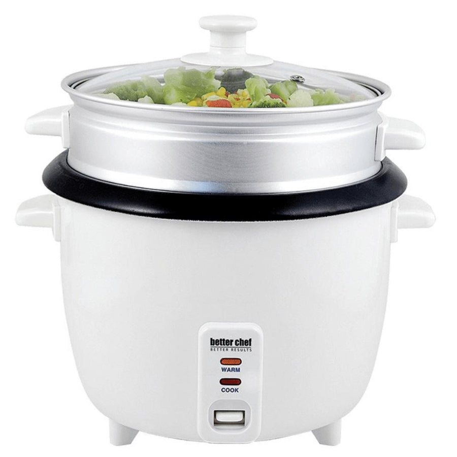 Better Chef 10-Cup - 20-Cup Cooked - Non-Stick Rice Cooker with Steamer Attachment Image 1