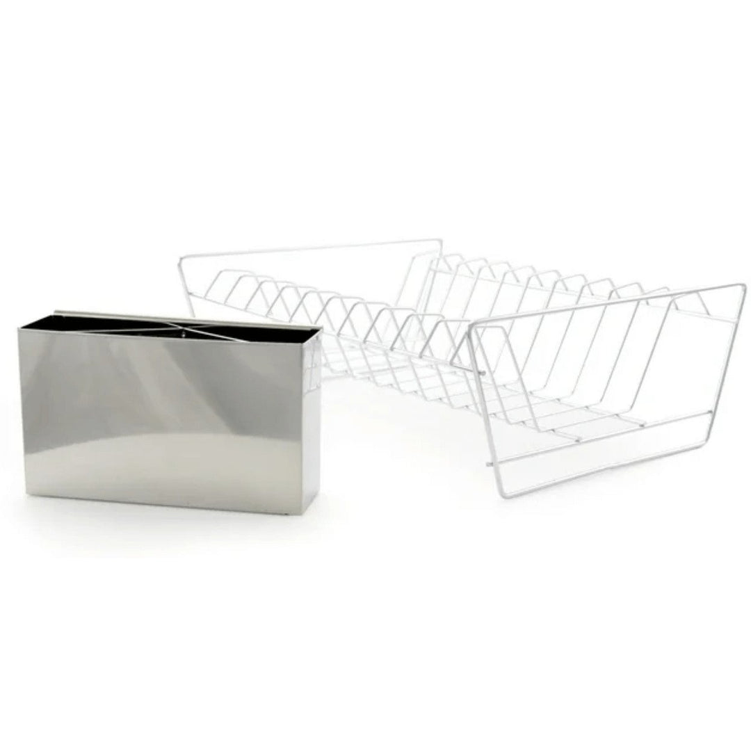 Better Chef 22 Inch Chrome 2 Tier Dish Rack Model DR-2201 with Cutlery Holder Image 4