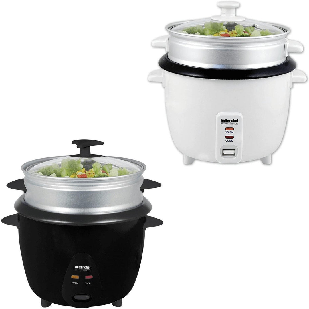 Better Chef Rice Cooker 5 Cup Non-Stick with Steamer 10 Cup Capacity IM-406ST Image 1