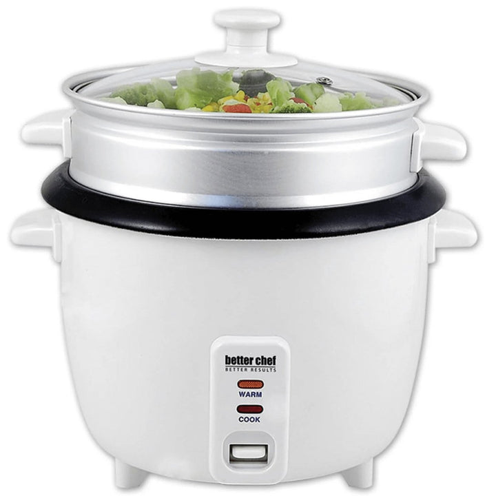 Better Chef Rice Cooker 5 Cup Non-Stick with Steamer 10 Cup Capacity IM-406ST Image 2