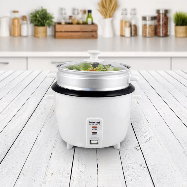 Better Chef Rice Cooker 5 Cup Non-Stick with Steamer 10 Cup Capacity IM-406ST Image 4