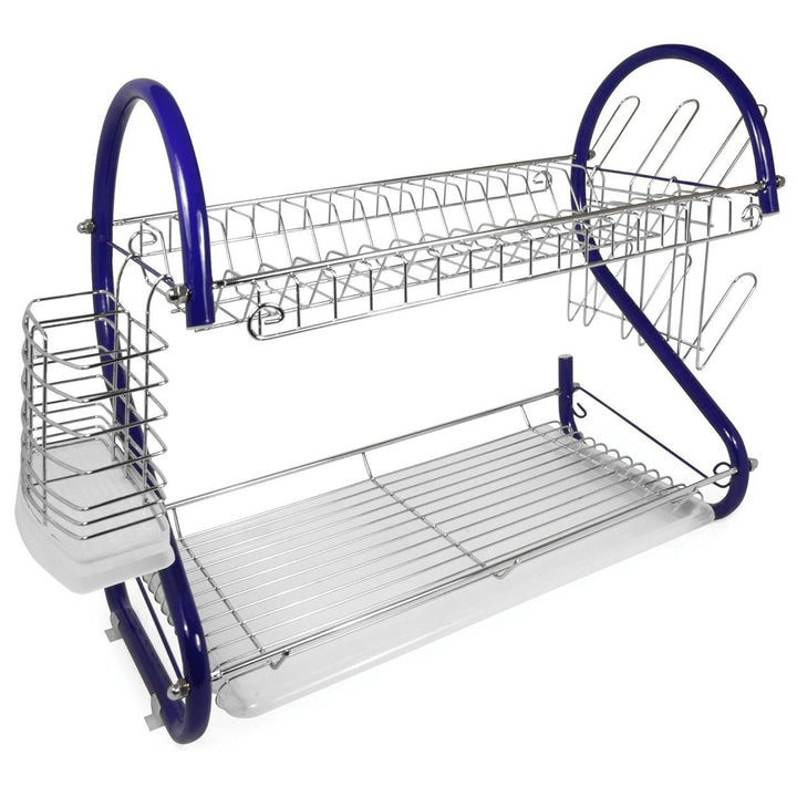 Better Chef 22 Inch Chrome Plated Dish Rack S-Shaped 2 Level DR-226B Image 8