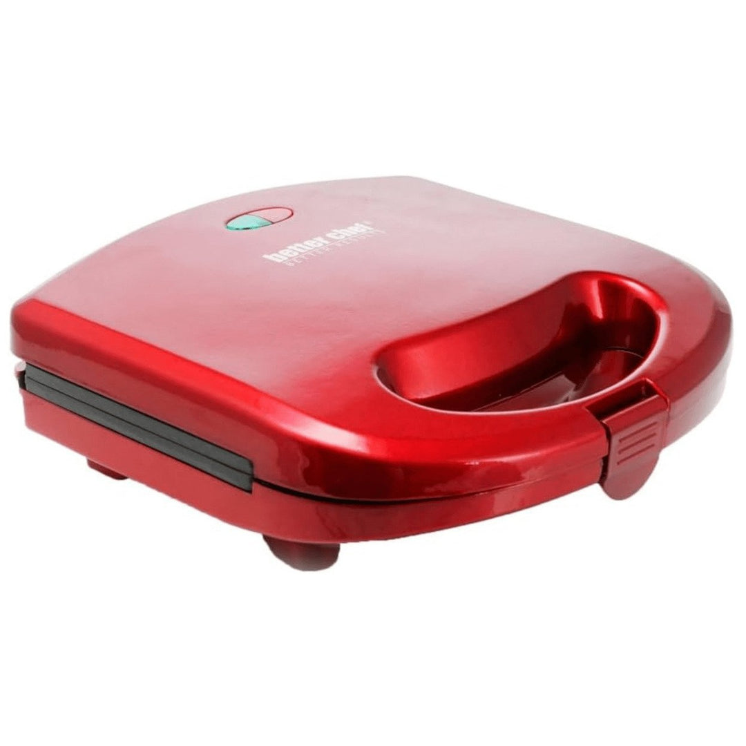 Better Chef Double Sandwich Maker Non-Stick Red IM-287R Grills 2 Sandwiches Image 4