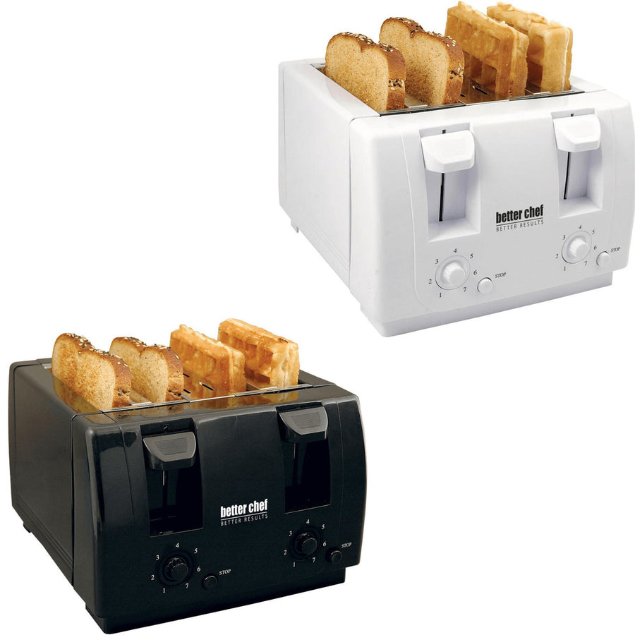 Better Chef Wide Slot 4-Slice Dual Control Toaster Image 1