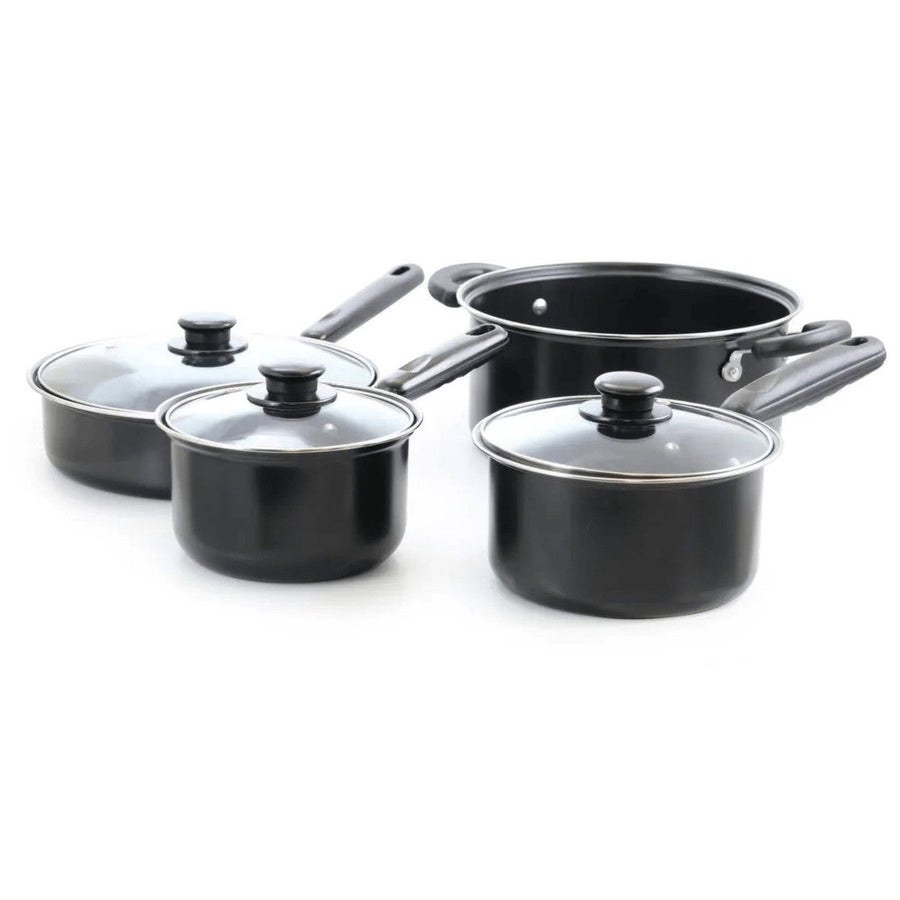 Better Chef 7-Piece Carbon Steel Cookware Set with Glass Lids Image 1