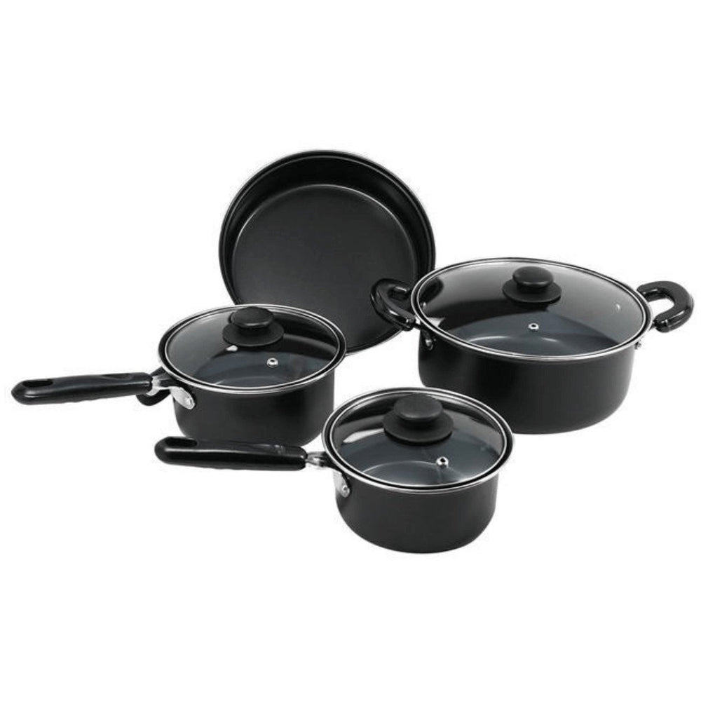 Better Chef 7-Piece Carbon Steel Cookware Set with Glass Lids Image 2