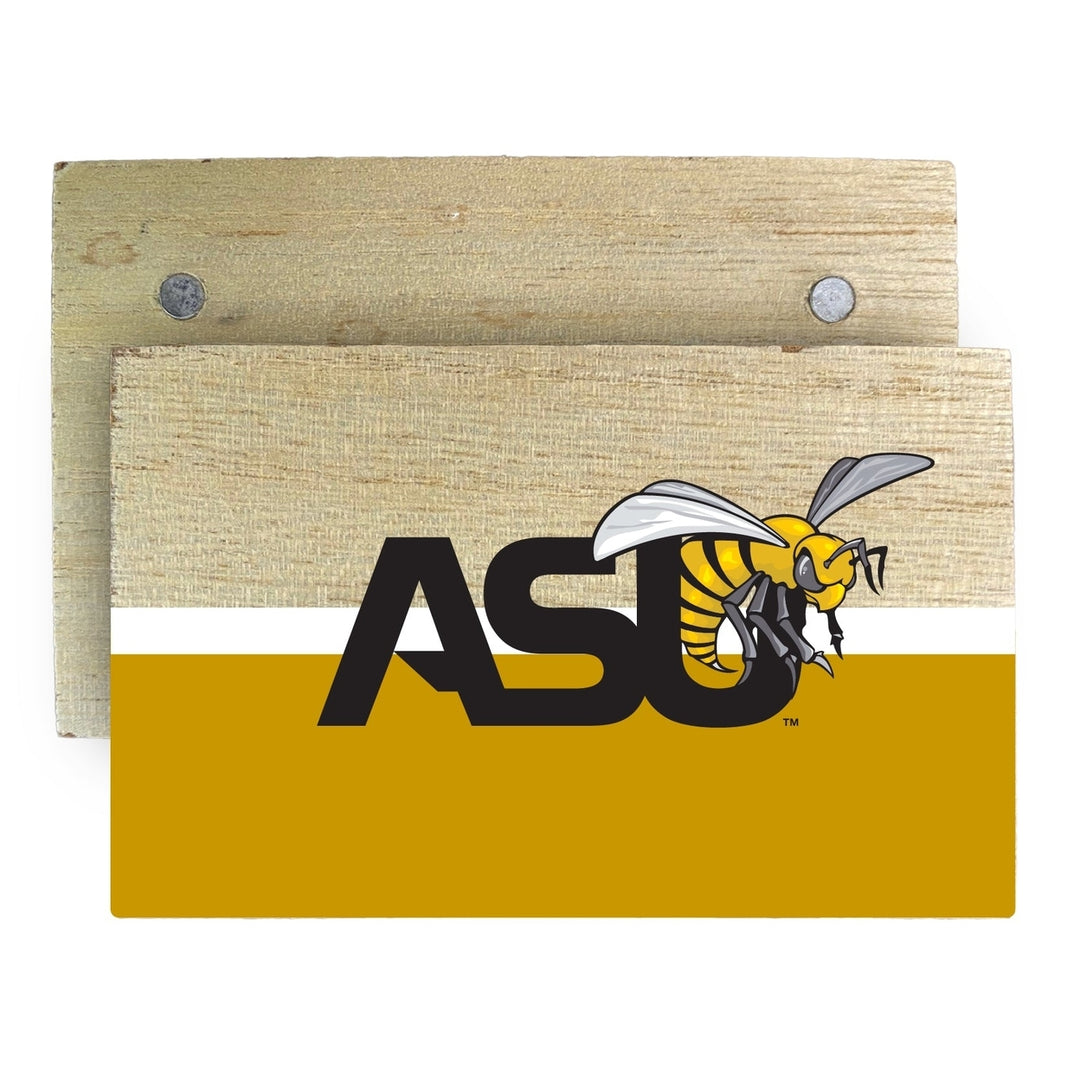 Alabama State University Wooden 2" x 3" Fridge Magnet Officially Licensed Collegiate Product Image 1