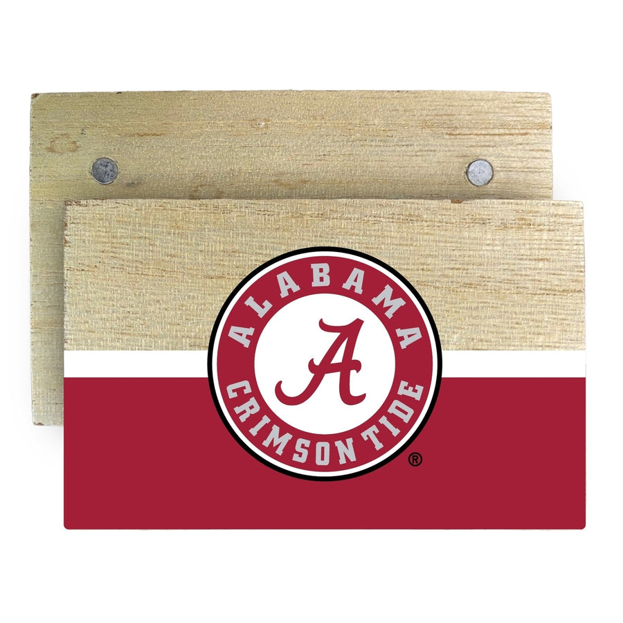 Alabama Crimson Tide Wooden 2" x 3" Fridge Magnet Officially Licensed Collegiate Product Image 1