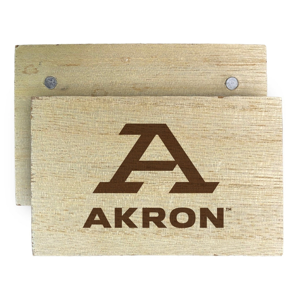 Akron Zips Wooden 2" x 3" Fridge Magnet Officially Licensed Collegiate Product Image 2