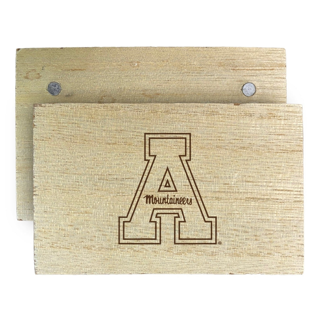 Appalachian State Wooden 2" x 3" Fridge Magnet Officially Licensed Collegiate Product Image 1