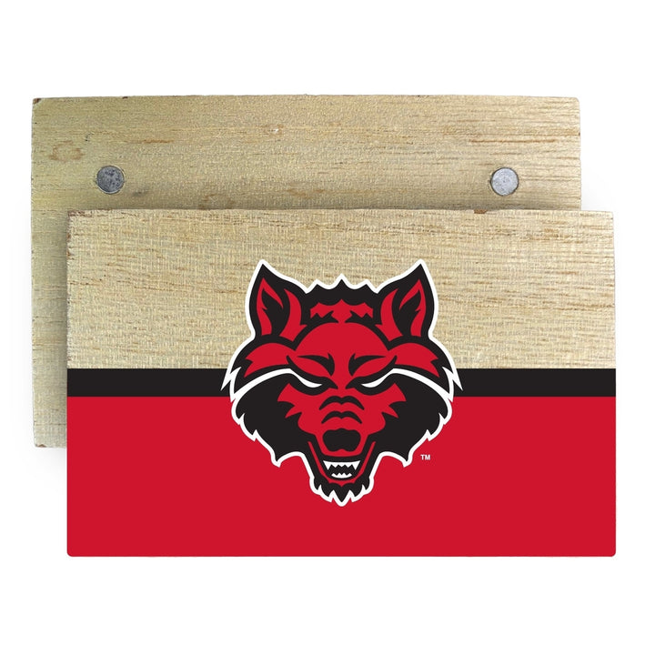 Arkansas State Wooden 2" x 3" Fridge Magnet Officially Licensed Collegiate Product Image 1