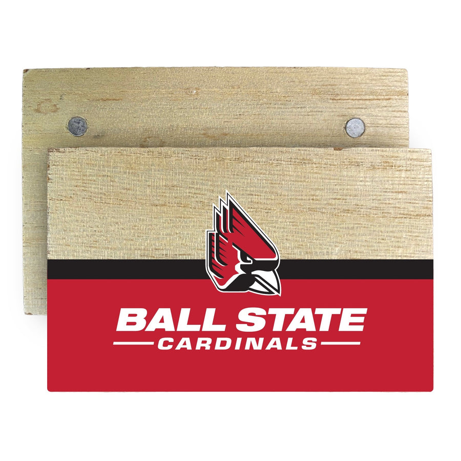 Ball State University Wooden 2" x 3" Fridge Magnet Officially Licensed Collegiate Product Image 1