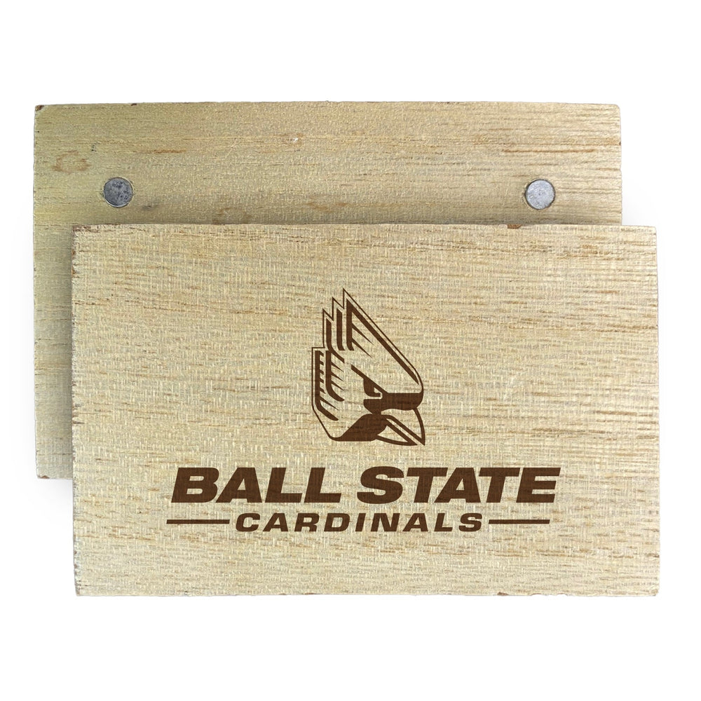 Ball State University Wooden 2" x 3" Fridge Magnet Officially Licensed Collegiate Product Image 2