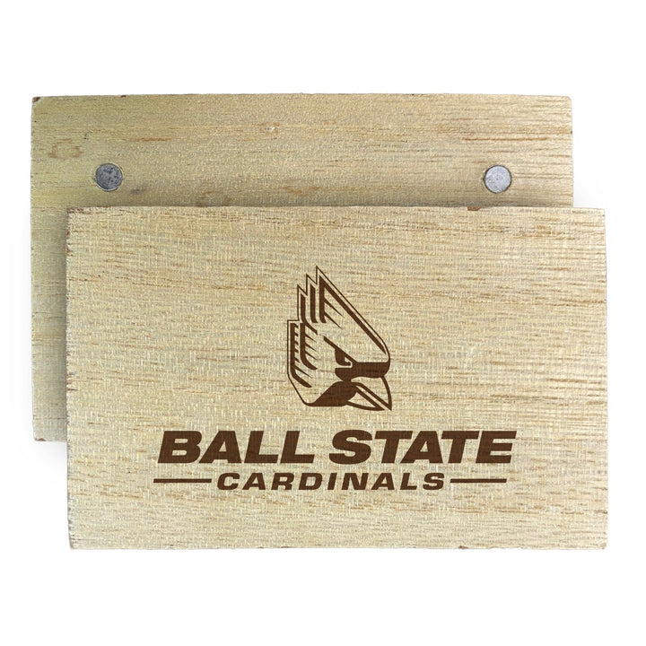 Ball State University Wooden 2" x 3" Fridge Magnet Officially Licensed Collegiate Product Image 1