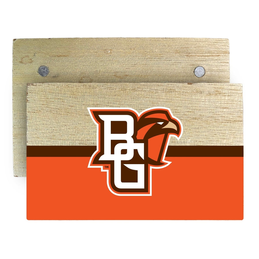 Bowling Green Falcons Wooden 2" x 3" Fridge Magnet Officially Licensed Collegiate Product Image 1