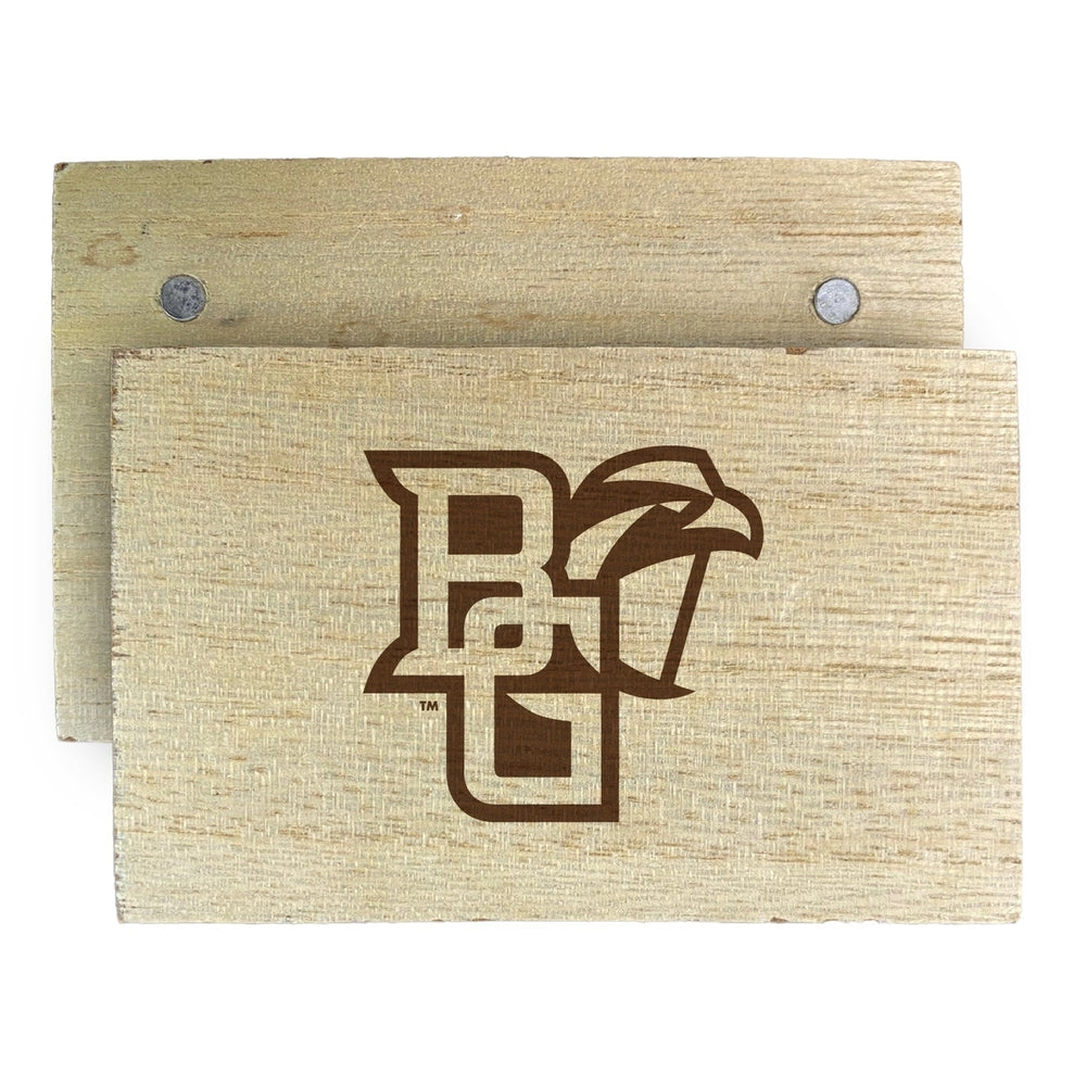 Bowling Green Falcons Wooden 2" x 3" Fridge Magnet Officially Licensed Collegiate Product Image 2