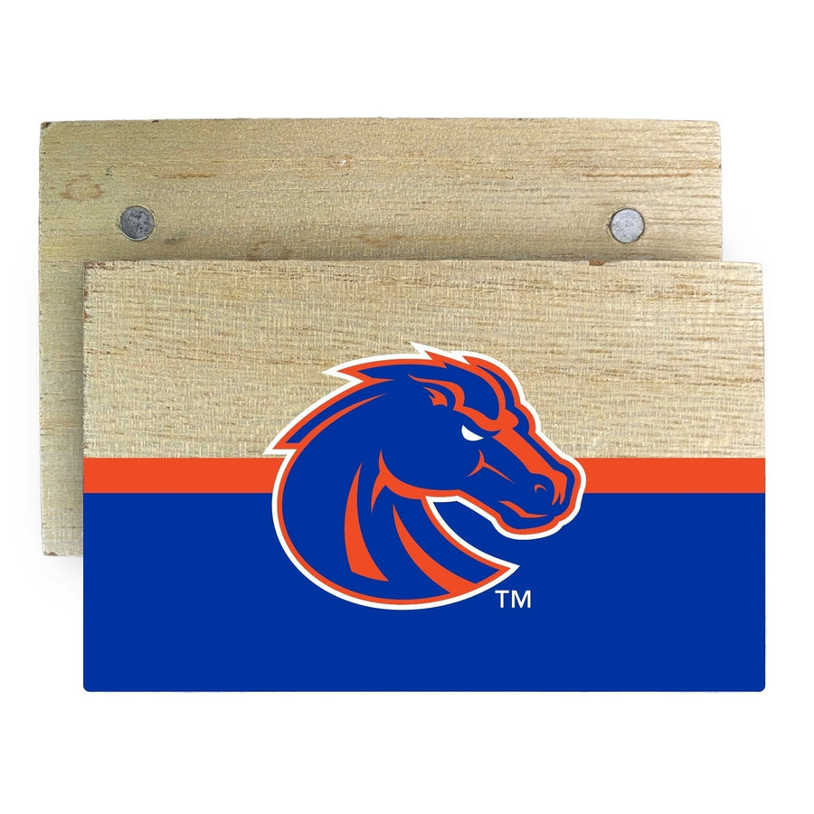 Boise State Broncos Wooden 2" x 3" Fridge Magnet Officially Licensed Collegiate Product Image 1