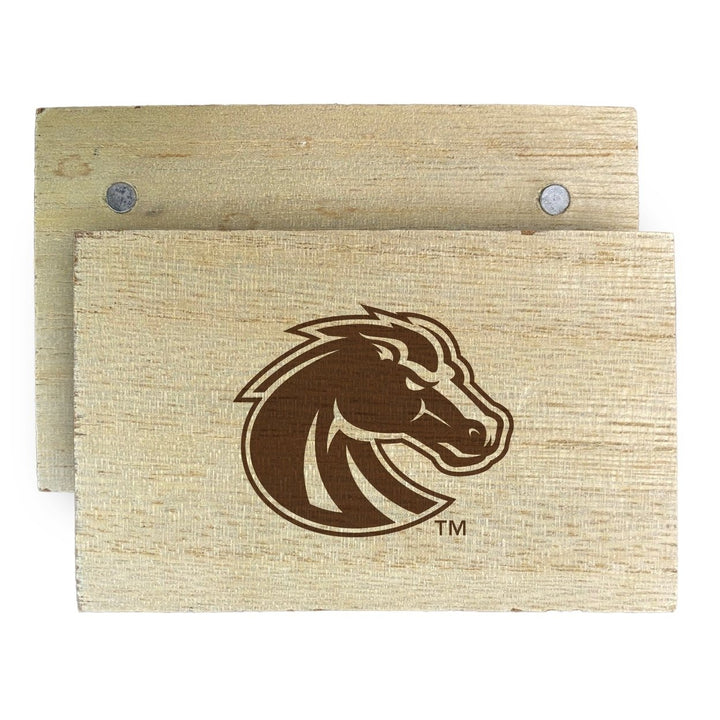 Boise State Broncos Wooden 2" x 3" Fridge Magnet Officially Licensed Collegiate Product Image 1