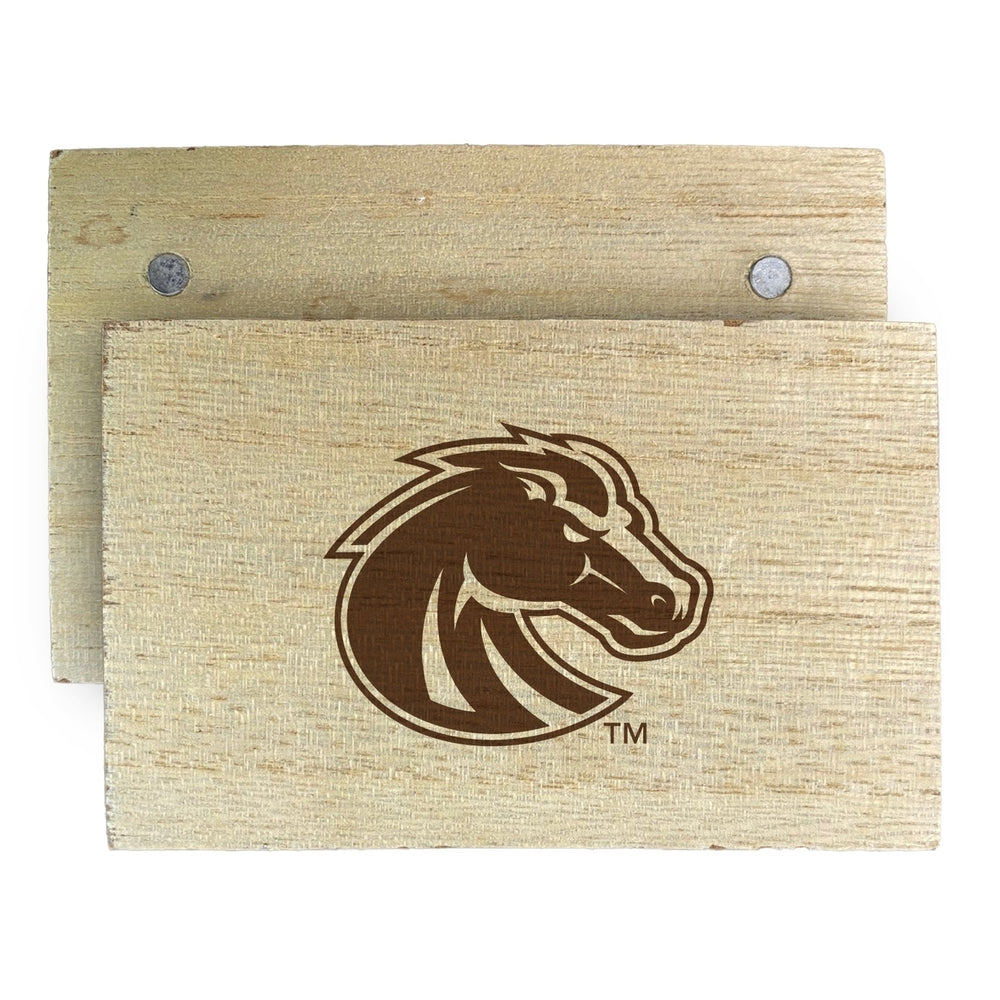 Boise State Broncos Wooden 2" x 3" Fridge Magnet Officially Licensed Collegiate Product Image 2