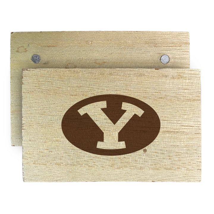 Brigham Young Cougars Wooden 2" x 3" Fridge Magnet Officially Licensed Collegiate Product Image 2