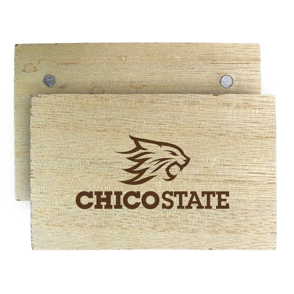 California State UniversityChico Wooden 2" x 3" Fridge Magnet Officially Licensed Collegiate Product Image 2