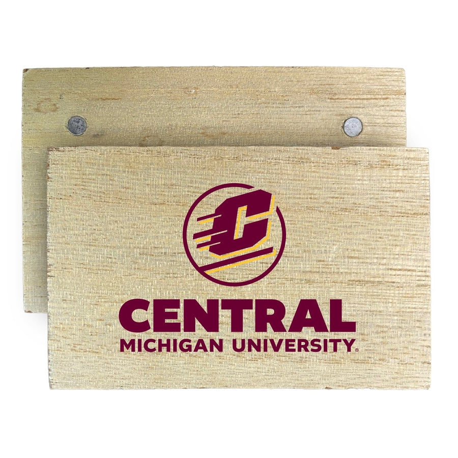 Central Michigan University Wooden 2" x 3" Fridge Magnet Officially Licensed Collegiate Product Image 1