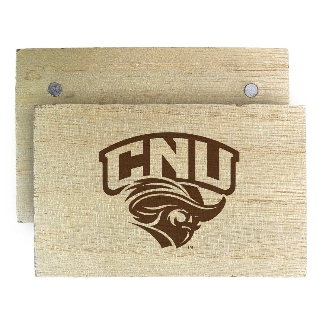 Christopher Newport Captains Wooden 2" x 3" Fridge Magnet Officially Licensed Collegiate Product Image 1