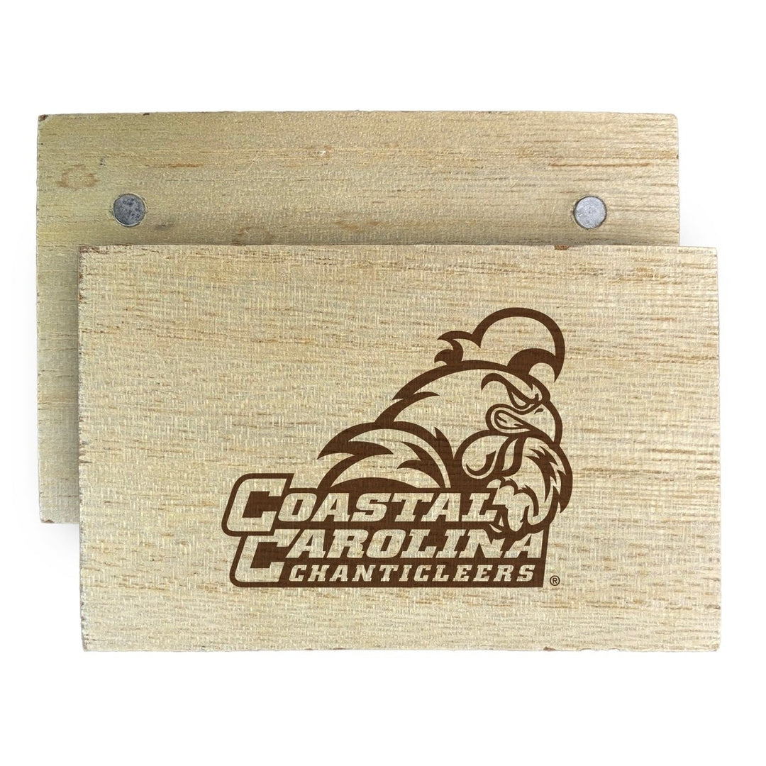 Coastal Carolina University Wooden 2" x 3" Fridge Magnet Officially Licensed Collegiate Product Image 1