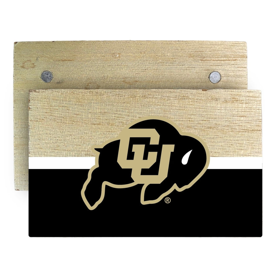 Colorado Buffaloes Wooden 2" x 3" Fridge Magnet Officially Licensed Collegiate Product Image 1