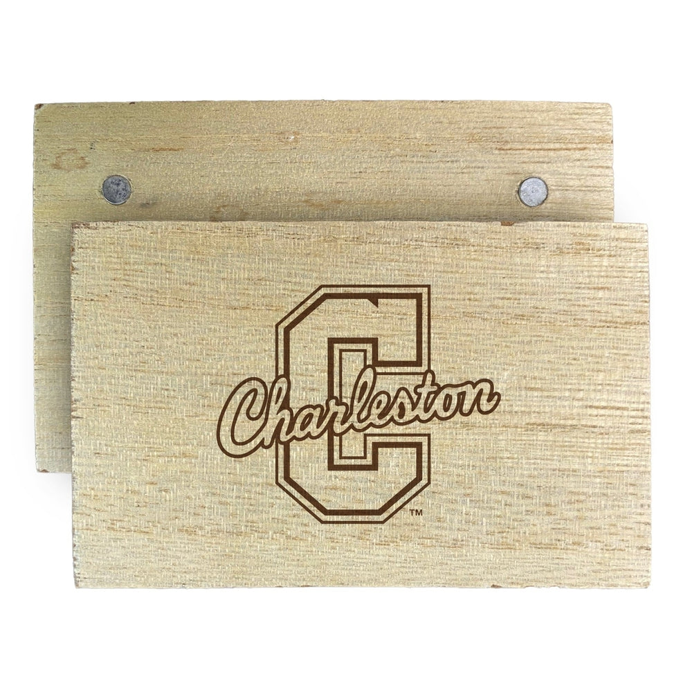 College of Charleston Wooden 2" x 3" Fridge Magnet Officially Licensed Collegiate Product Image 2