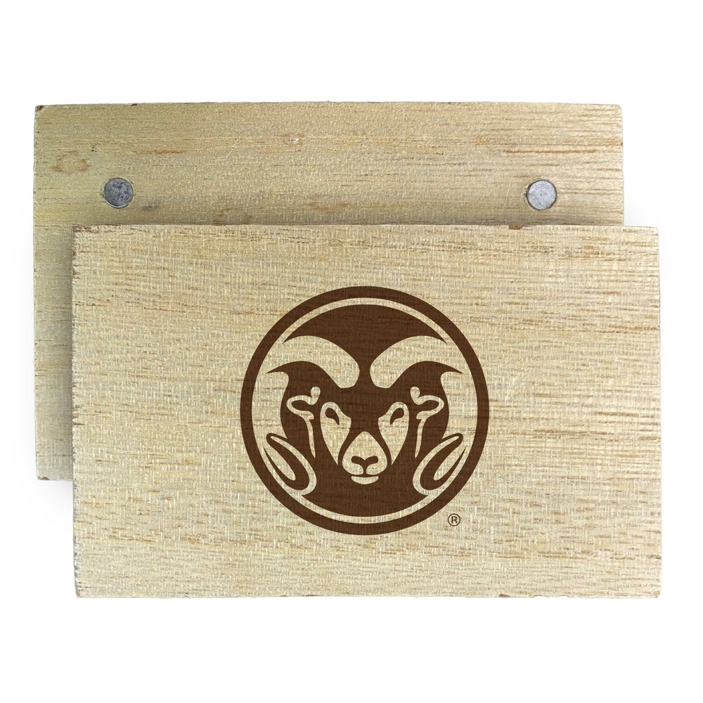 Colorado State Rams Wooden 2" x 3" Fridge Magnet Officially Licensed Collegiate Product Image 2