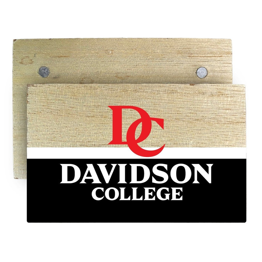 Davidson College Wooden 2" x 3" Fridge Magnet Officially Licensed Collegiate Product Image 1