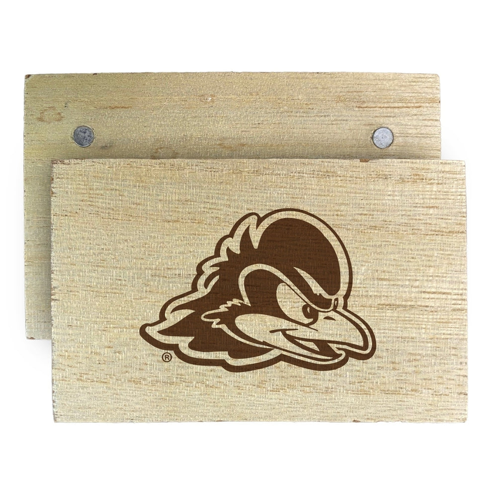Delaware Blue Hens Wooden 2" x 3" Fridge Magnet Officially Licensed Collegiate Product Image 2