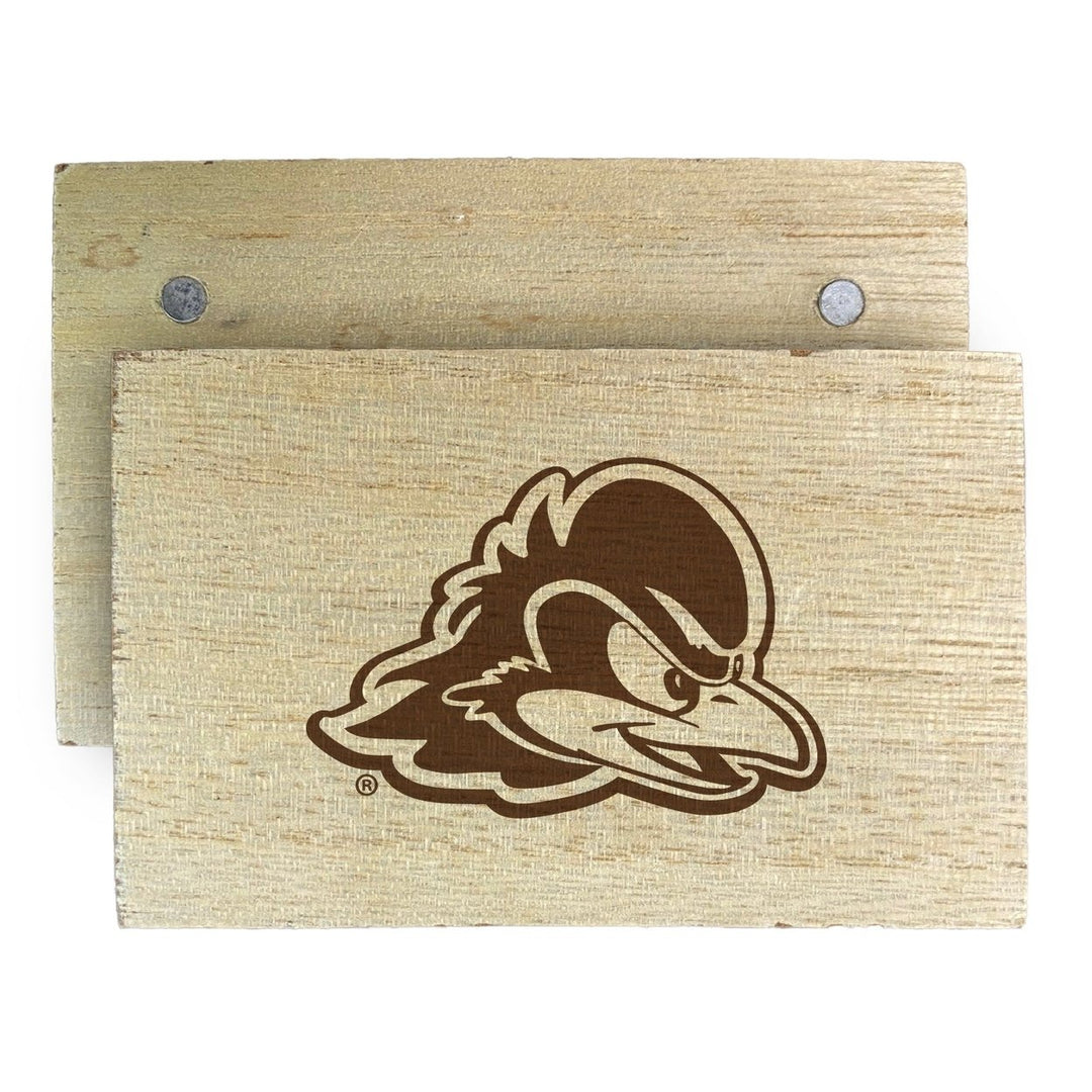 Delaware Blue Hens Wooden 2" x 3" Fridge Magnet Officially Licensed Collegiate Product Image 1