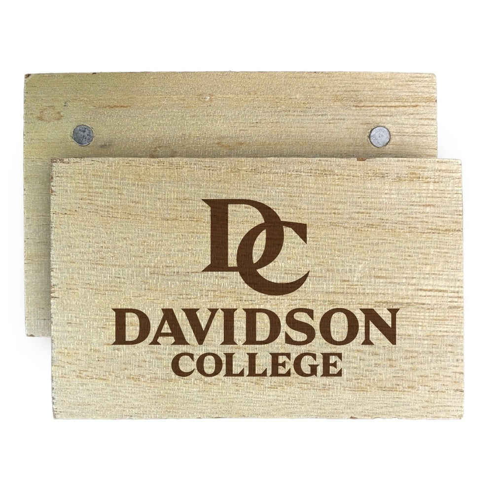 Davidson College Wooden 2" x 3" Fridge Magnet Officially Licensed Collegiate Product Image 2