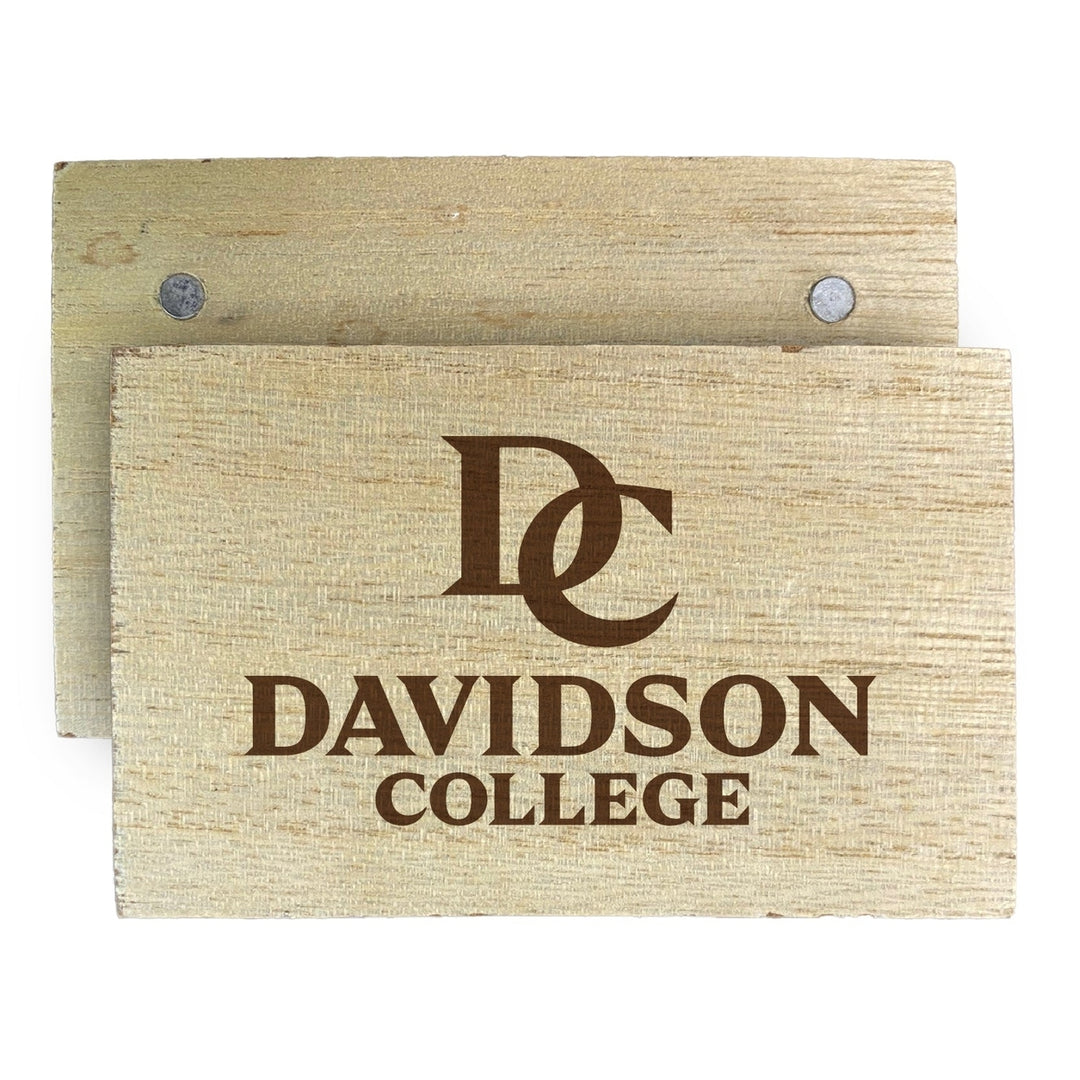 Davidson College Wooden 2" x 3" Fridge Magnet Officially Licensed Collegiate Product Image 2