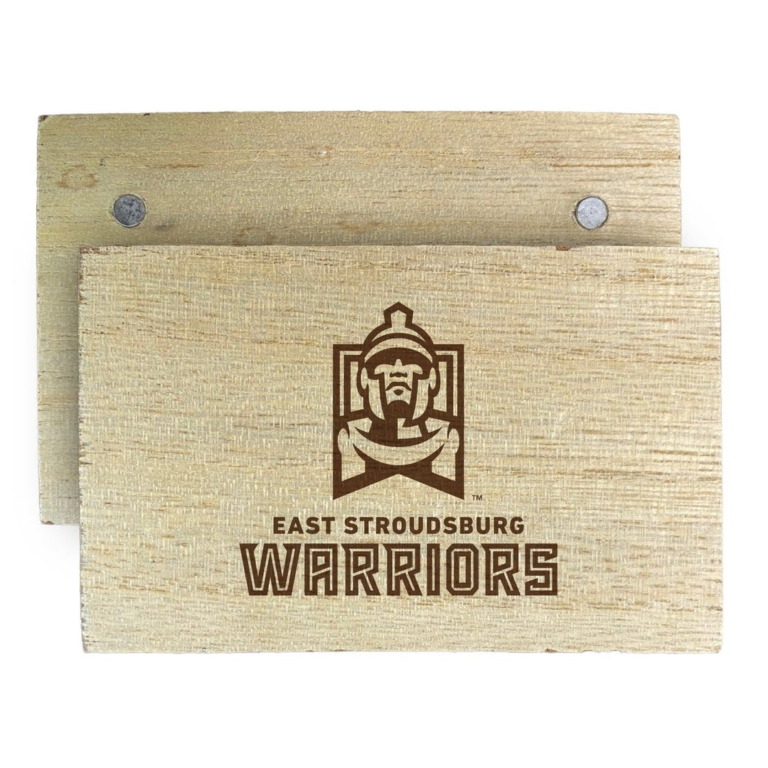 East Stroudsburg University Wooden 2" x 3" Fridge Magnet Officially Licensed Collegiate Product Image 1