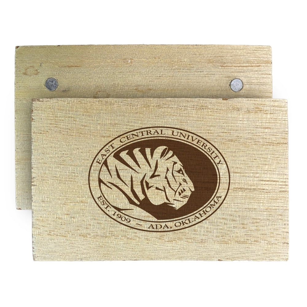 East Central University Tigers Wooden 2" x 3" Fridge Magnet Officially Licensed Collegiate Product Image 2