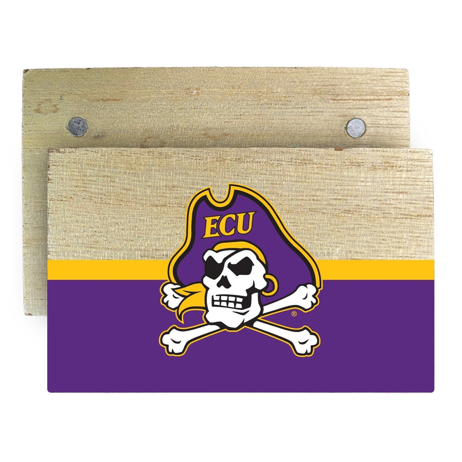 East Carolina Pirates Wooden 2" x 3" Fridge Magnet Officially Licensed Collegiate Product Image 1