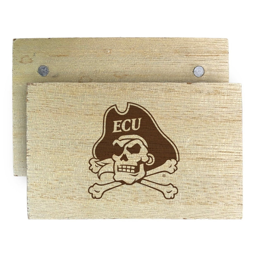 East Carolina Pirates Wooden 2" x 3" Fridge Magnet Officially Licensed Collegiate Product Image 2