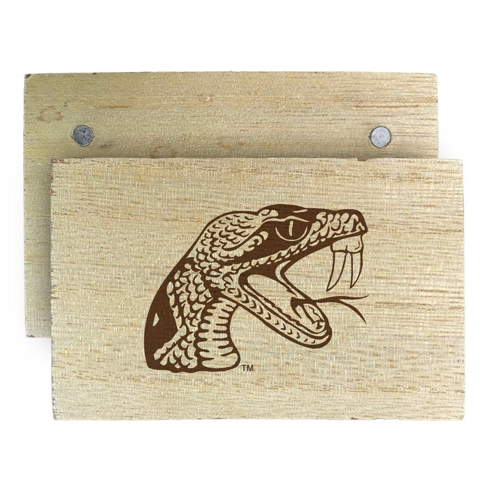 Florida AandM Rattlers Wooden 2" x 3" Fridge Magnet Officially Licensed Collegiate Product Image 1