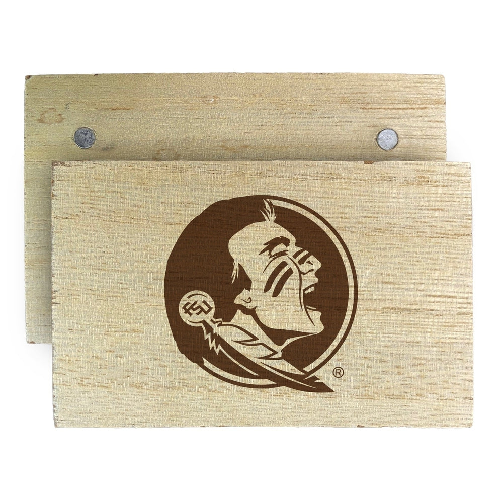 Florida State Seminoles Wooden 2" x 3" Fridge Magnet Officially Licensed Collegiate Product Image 2