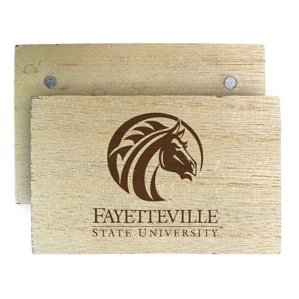 Fayetteville State University Wooden 2" x 3" Fridge Magnet Officially Licensed Collegiate Product Image 2