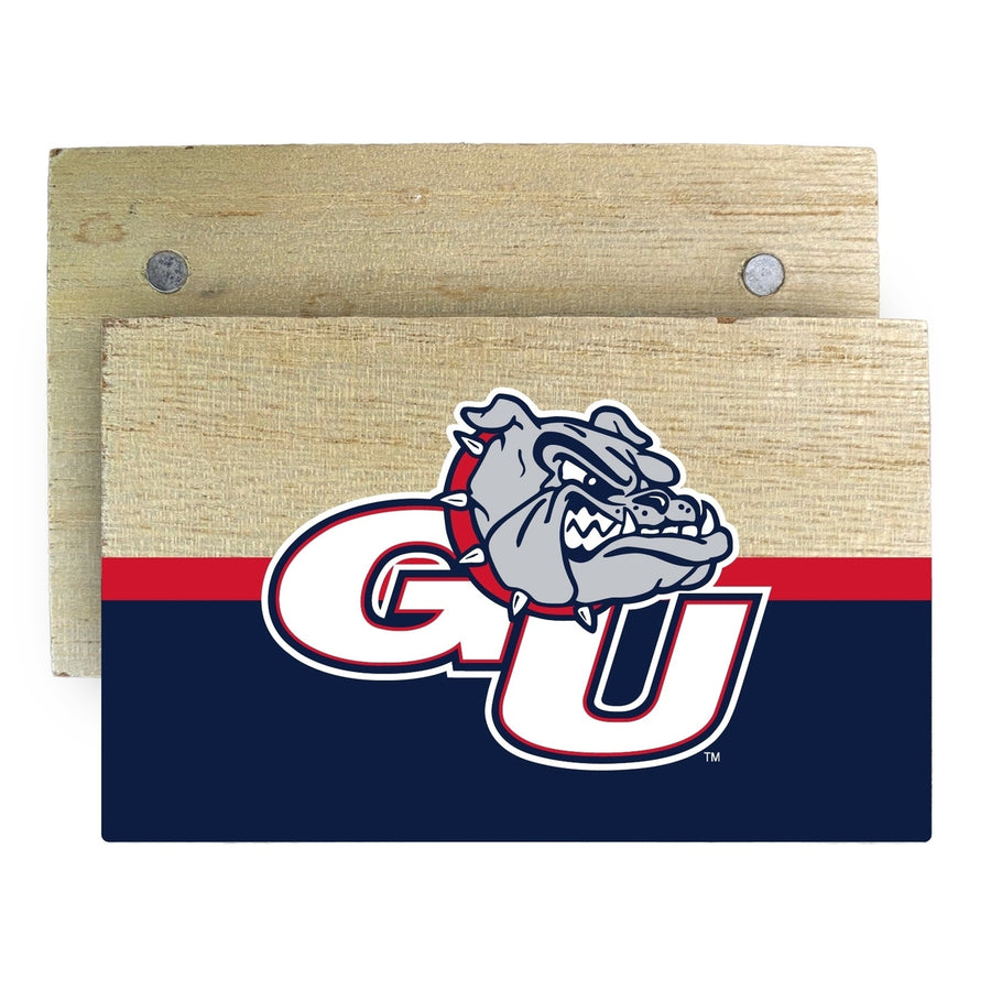 Gonzaga Bulldogs Wooden 2" x 3" Fridge Magnet Officially Licensed Collegiate Product Image 1