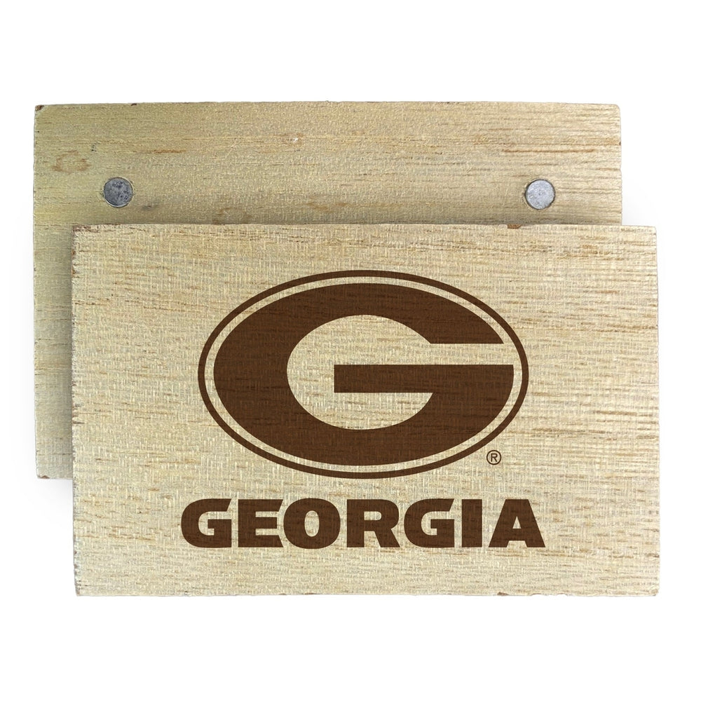 Georgia Bulldogs Wooden 2" x 3" Fridge Magnet Officially Licensed Collegiate Product Image 2
