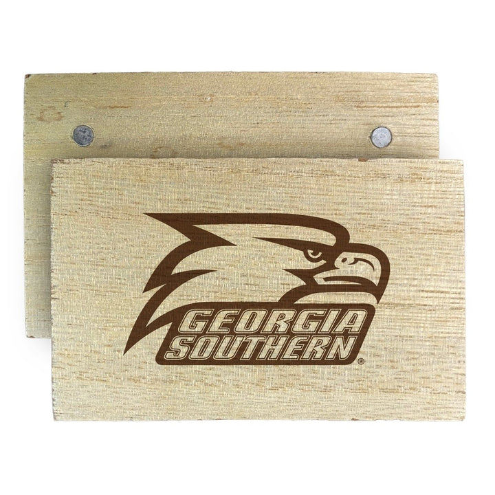 Georgia Southern Eagles Wooden 2" x 3" Fridge Magnet Officially Licensed Collegiate Product Image 1